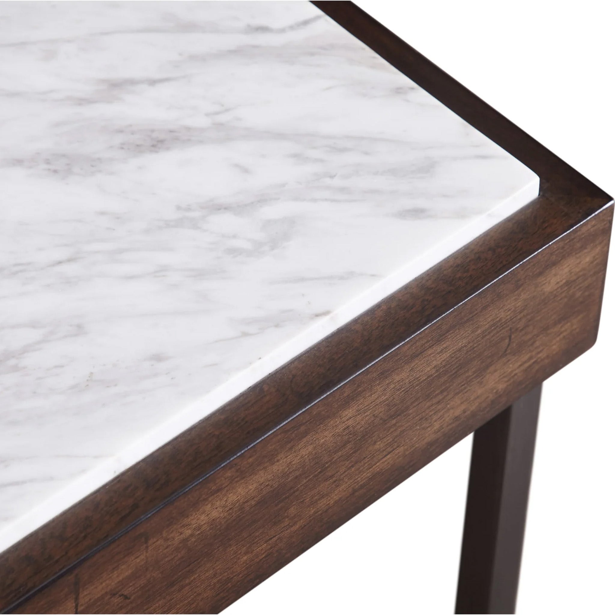 Jazz Marble & Walnut Console Table