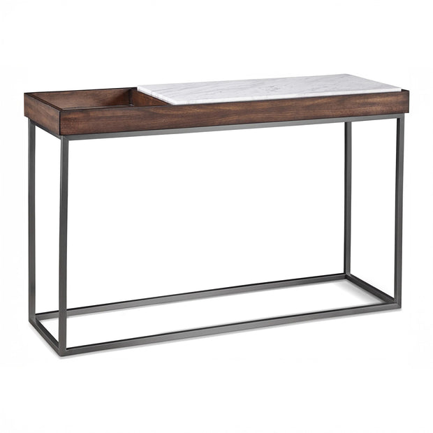 Jazz Marble & Walnut Console Table