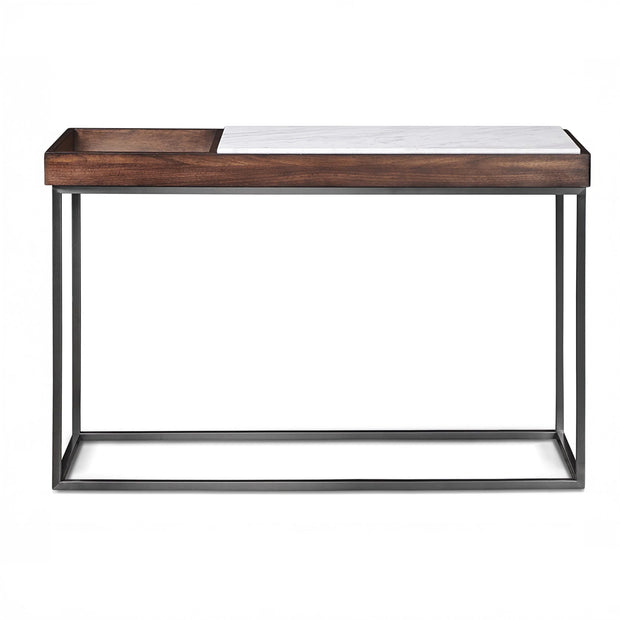Jazz Marble & Walnut Console Table