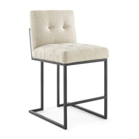 Fabric & Stainless Steel Counter Stool