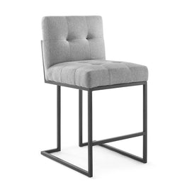 Fabric & Stainless Steel Counter Stool