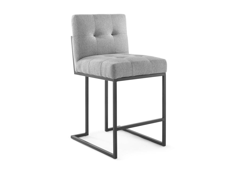 Fabric & Stainless Steel Counter Stool