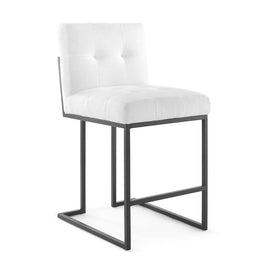 Fabric & Stainless Steel Counter Stool