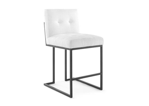 Fabric & Stainless Steel Counter Stool