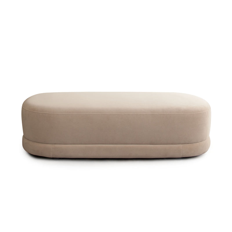 Sculpted Performance Fabric Bench