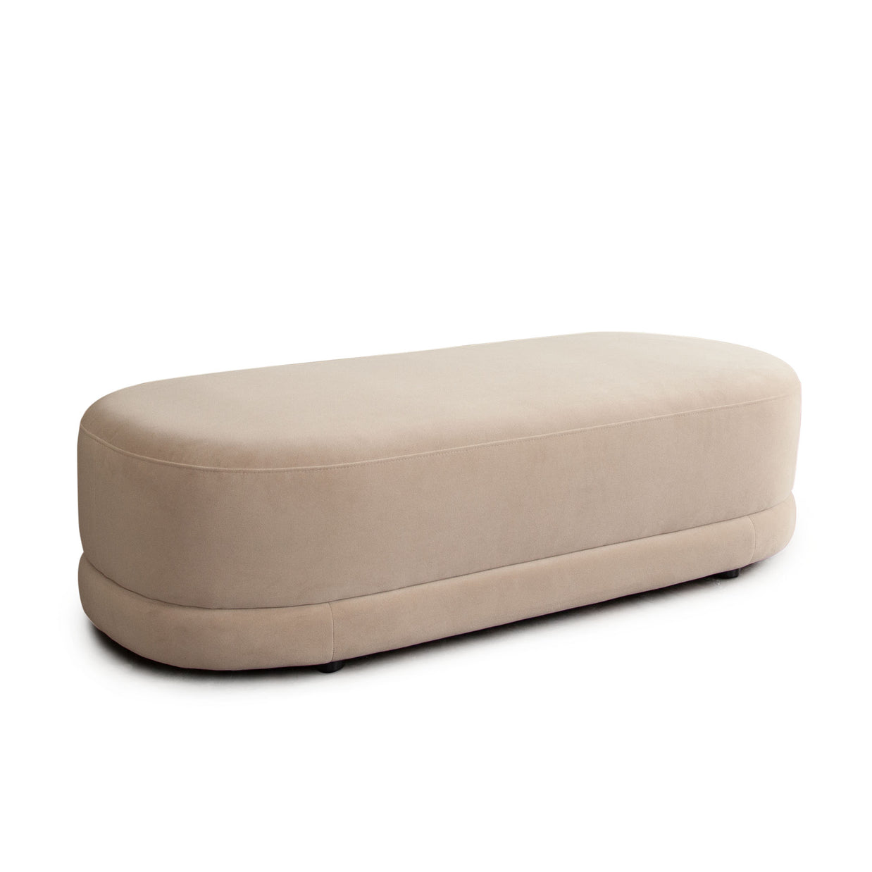 Sculpted Performance Fabric Bench