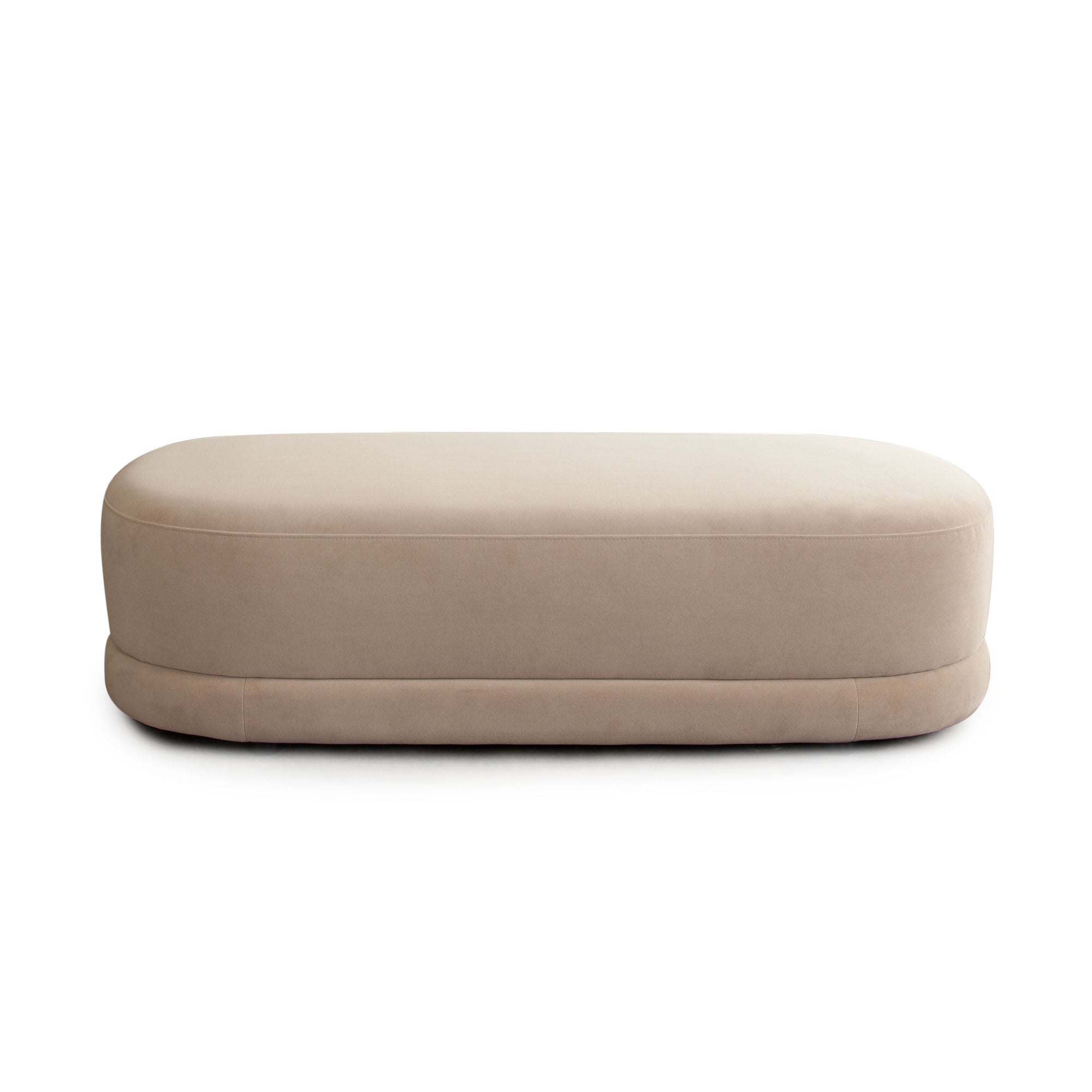 Sculpted Performance Fabric Bench
