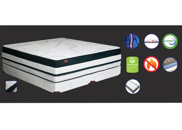 Medium Plush 14.5″ California King Gel Infused Memory Foam Hybrid Mattress