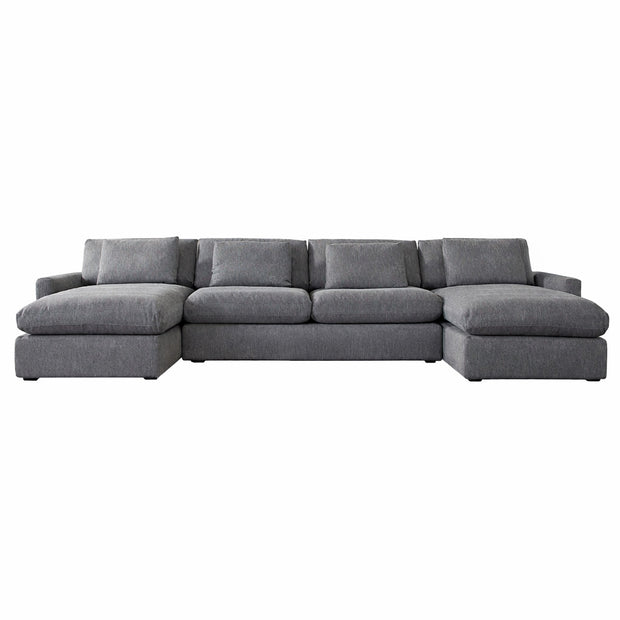 Modern Cream Feather Down 3PC Modular Sectional