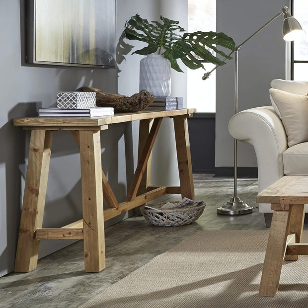 Reclaimed Wood Farmhouse Console Table
