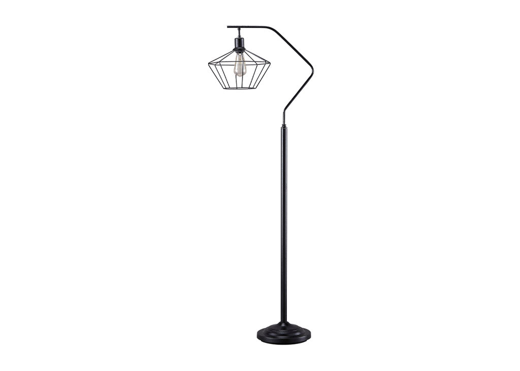 Industrial-Style Metal Floor Lamp