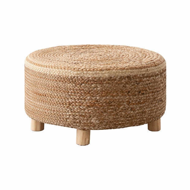Handwoven Jute Round Ottoman
