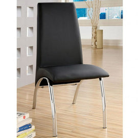 Leatherette & Chrome Dining Chair Set
