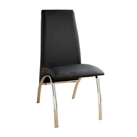 Leatherette & Chrome Dining Chair Set