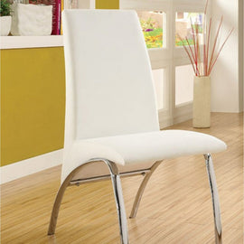 Leatherette & Chrome Dining Chair Set
