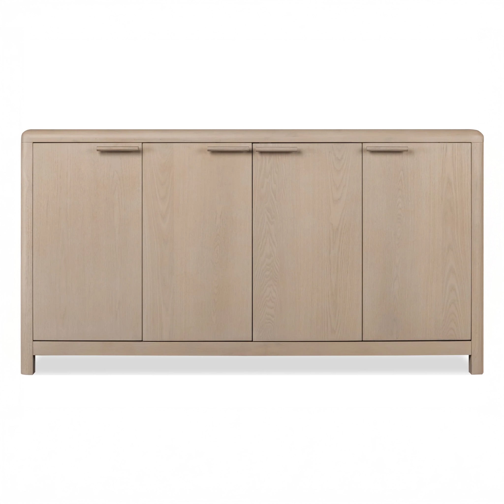 Organic Modern 4 Door Ash Wood Sideboard