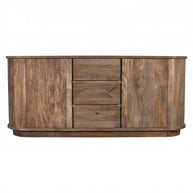Mango Wood Sideboard with Racetrack Silhouette