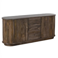 Mango Wood Sideboard with Racetrack Silhouette