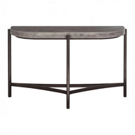 Semi Circular Natural Concrete Console Table
