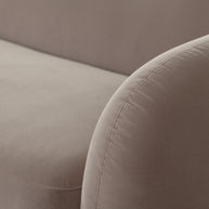Winter Mink Performance Velvet Sculptural Sofa