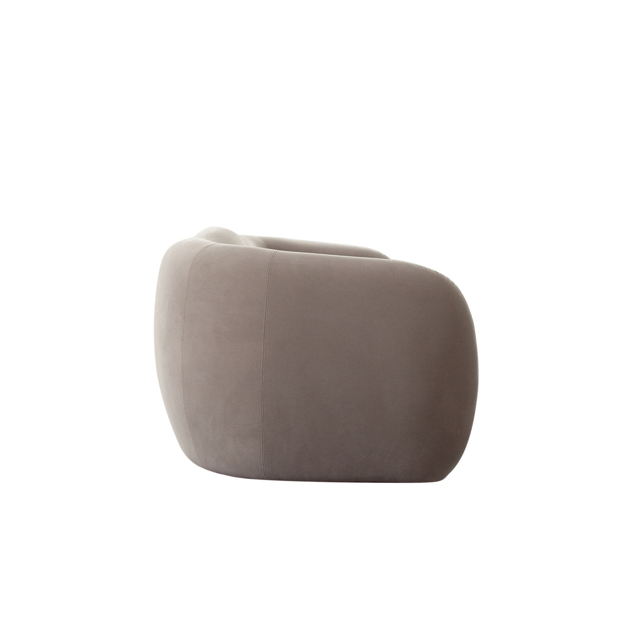 Winter Mink Performance Velvet Sculptural Sofa