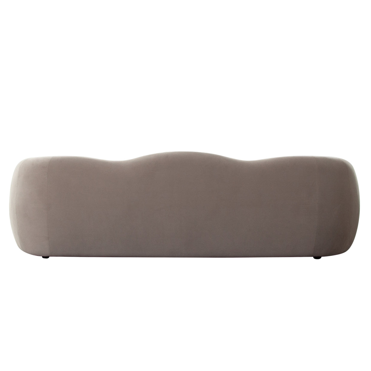 Winter Mink Performance Velvet Sculptural Sofa