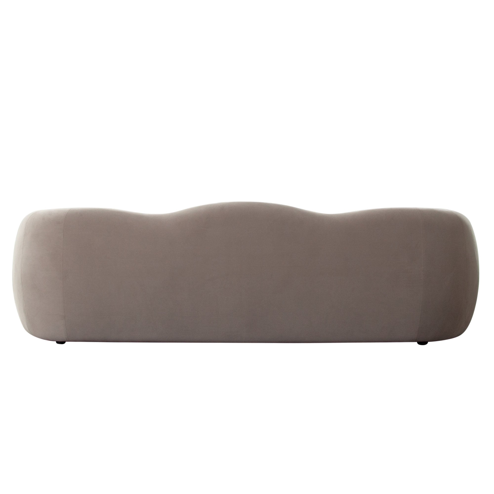 Winter Mink Performance Velvet Sculptural Sofa