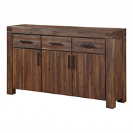 Rustic Solid Acacia Wood Sideboard