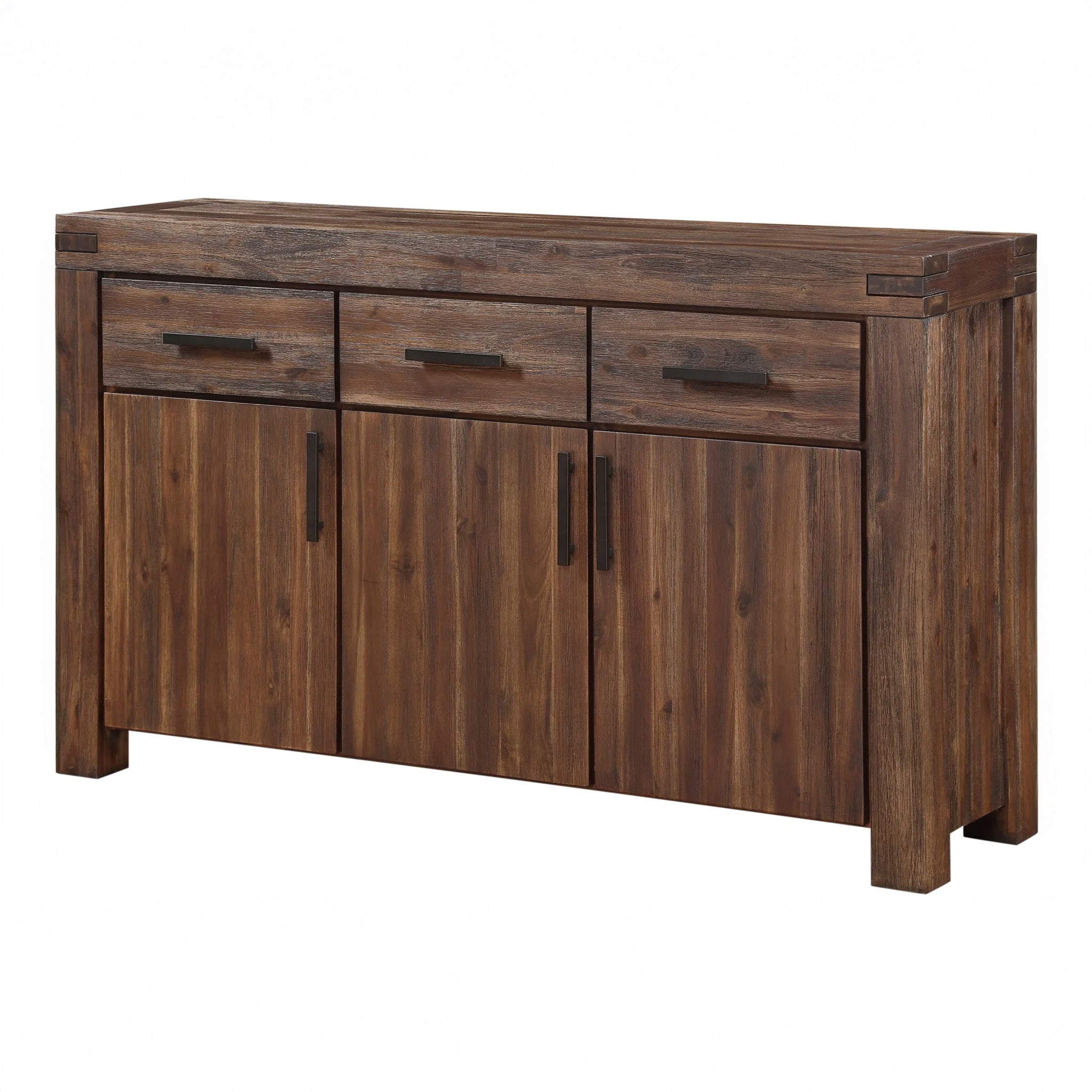 Rustic Solid Acacia Wood Sideboard