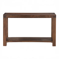 Solid Wood Console Table In Brick Brown or Graphite