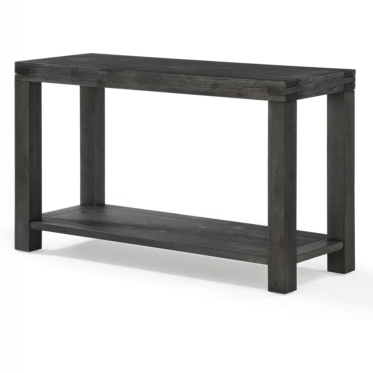 Solid Wood Console Table In Brick Brown or Graphite