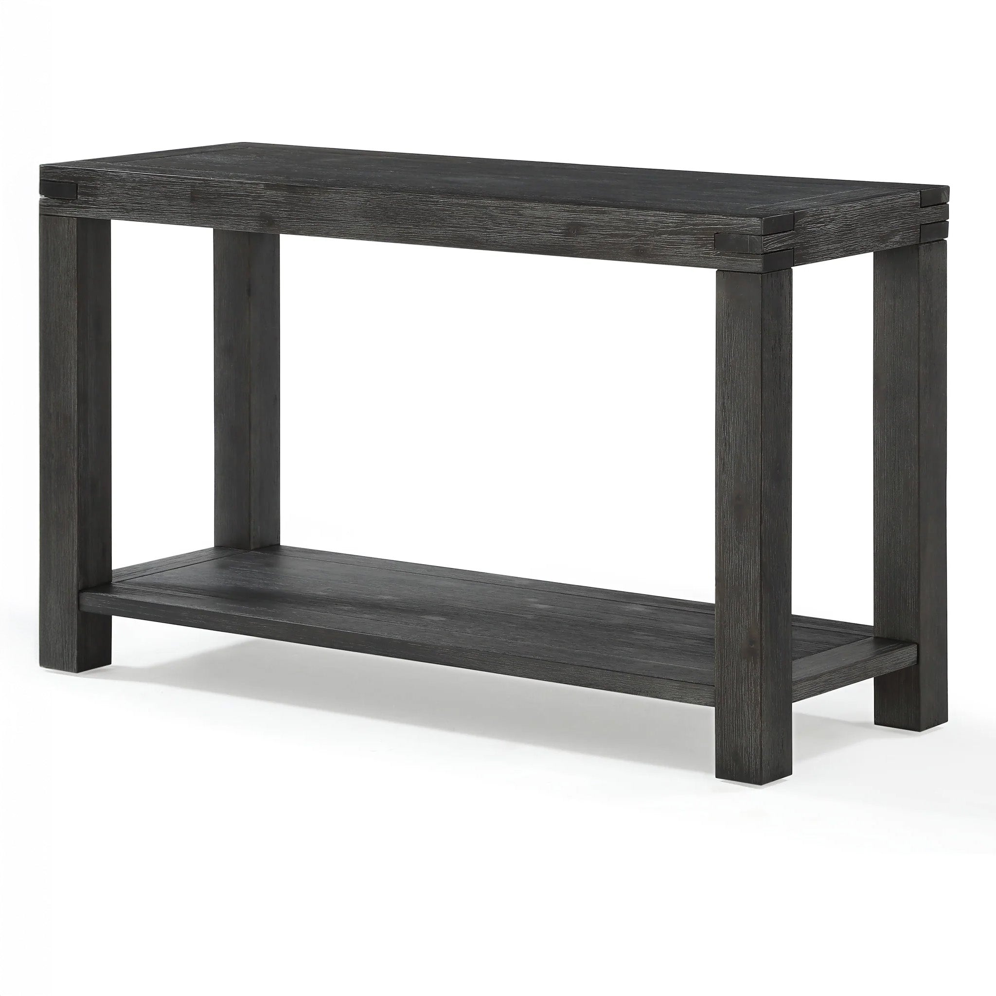 Solid Wood Console Table In Brick Brown or Graphite
