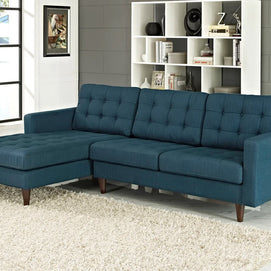 Mid-Century Inspired Tufted Sectional