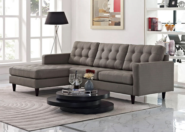 Mid-Century Inspired Tufted Sectional