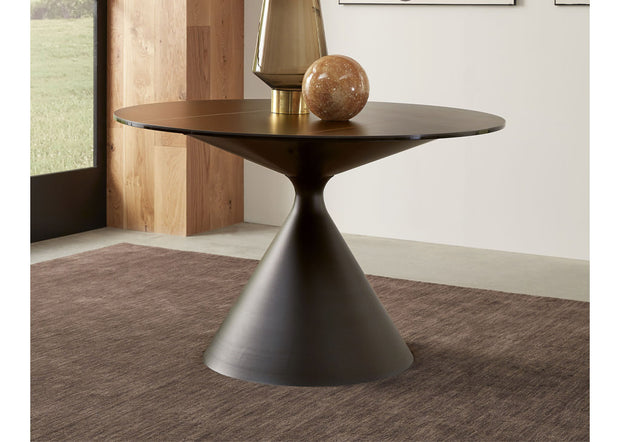 Round Metal & Ceramic Dining Table