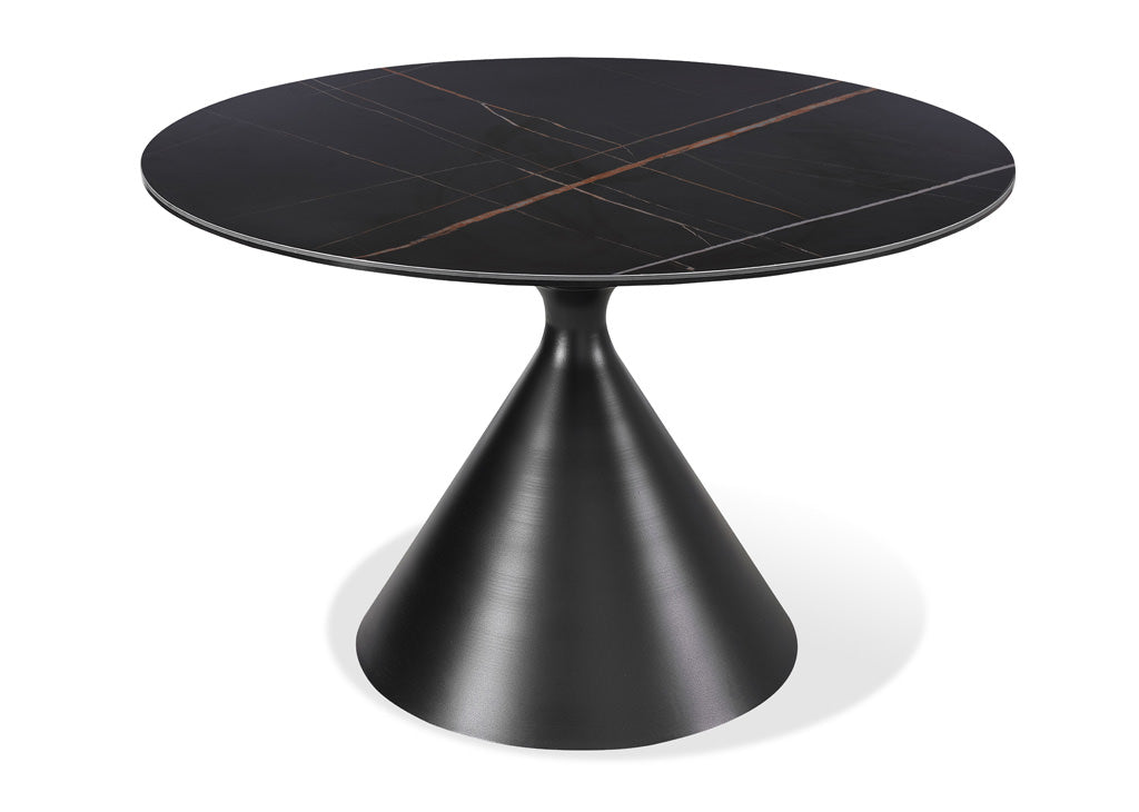 Round Metal & Ceramic Dining Table