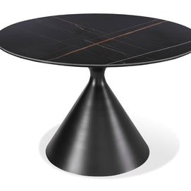 Round Metal & Ceramic Dining Table