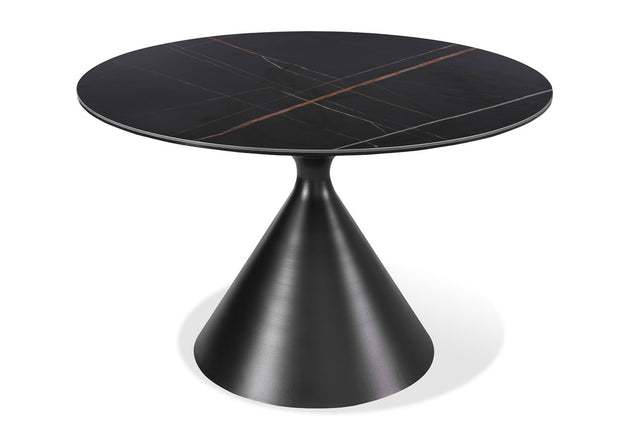 Round Metal & Ceramic Dining Table