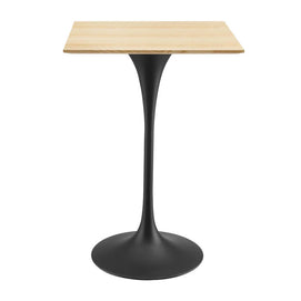 Mid-Century Modern Wood Bar Table