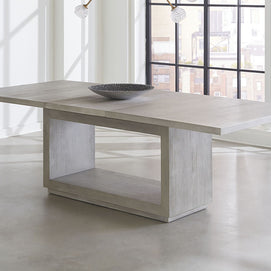 Mineral Gray Color Contemporary Dining Set