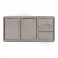 Modern Acacia Wood Sideboard in Basalt Gray or Mineral Gray