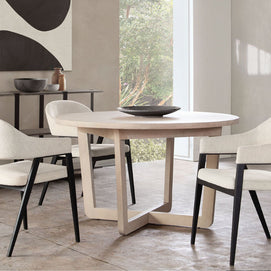 Natural Solid Mango Wood 5-PC Dining Set