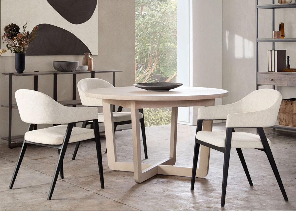 Natural Solid Mango Wood 5-PC Dining Set