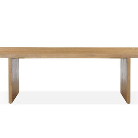 Modern white oak dining table
