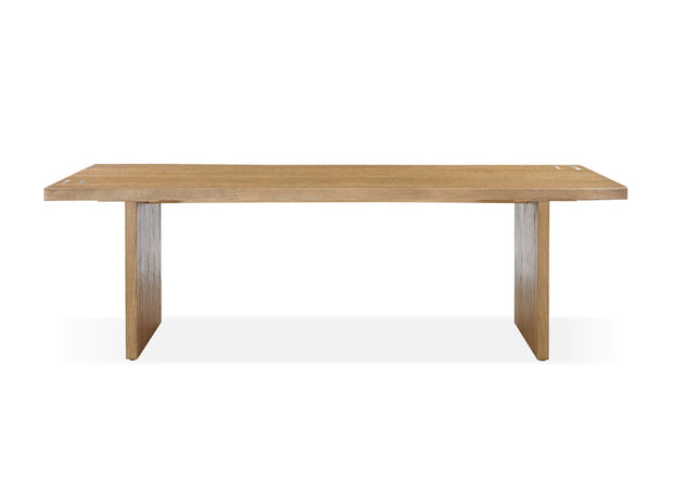 Modern white oak dining table