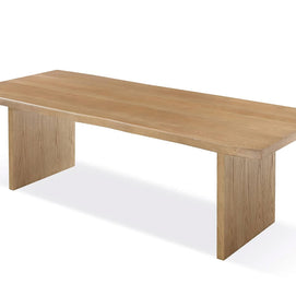 Modern white oak dining table