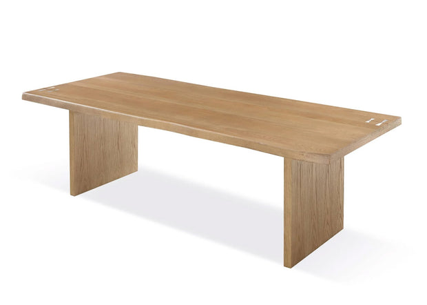 Modern white oak dining table