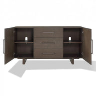Modern Oak Cross Cut Veneer Sideboard
