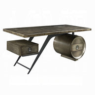Industrial Bronze Aluminum Executive Desk