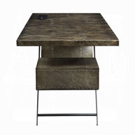 Industrial Bronze Aluminum Executive Desk